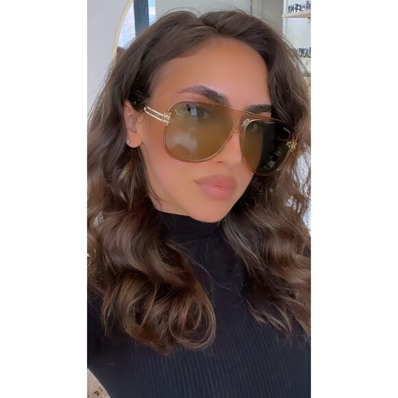 NEW Gucci GG1105S Brown Frame Green Lens Aviator Sunglasses - Picture 11 of 11